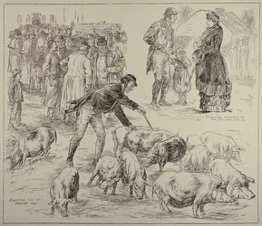 Boikott i Irland, fra The Illustrated London News, 4. oktober 1886