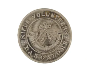 Button, Bangalore Rifle Volunteers, 1880-1920