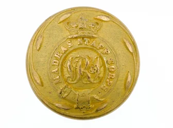 Button, Madras Staff Corps, 1861-1876