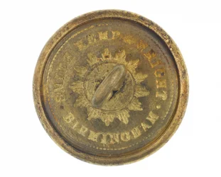 Button, andre rekker, 6. Bengal European Regiment, 1858-1861