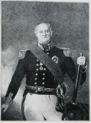 Kaptein Thomas Masterman Hardy (1769-1839) (gravering)