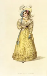 Vognkostyme, moteplate fra Ackermanns Kunstlager, ca. 1827