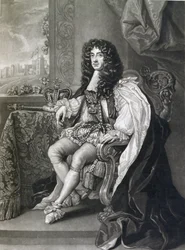 Charles II (1630–85), gravert av Charles Turner (1773–1857)