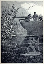 Fjerne skruen, fra Under bølgene, eller dykking i dypt vann, pub. 1887.