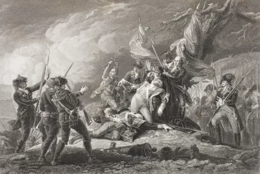 General Montgomerys død i slaget ved Quebec, 1775, fra 
