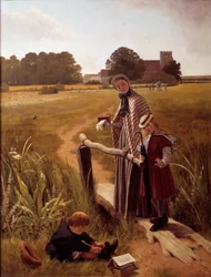 Avreise til massemaling av den engelske skolen. Orleans Museum of Fine Arts fra 1800-tallet