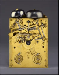 Detalj av The Barnard Tompion, Tompion and Banger, London, nr. 460, slående brakettklokke, ca. 1708