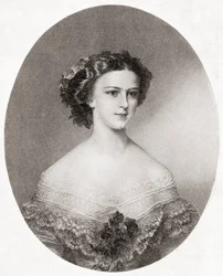 Hertuginne Elisabeth i Bayern, fra «Hutchinsons historie om nasjonene», utgitt 1915 (trykk)