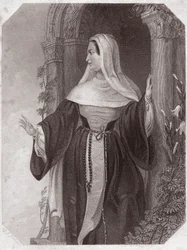 Emilie, kone til Aegeon, abbedisse i et samfunn av Efese (The Comedy of Errors) Emilia Lady Abbess at Ephesus (The Comedy of Errors) i - "" Galerie des femmes de Shakespeare, samling av førtifem seriøse portretter av tidlige London-artister , beriket med