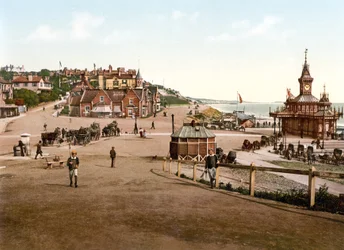 Inngang til Pier, Bournemouth (håndfarget bilde)