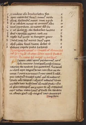 Utdrag fra Henry av Huntingdons Historia Anglorum, Cotton MS Titus D XXIV, f.127r (vellum)