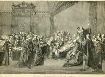 Fatalt beslagleggelse av jarlen av Chatham i House of Lords, 1778