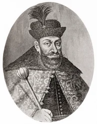 Gabriel Bethlen, prins av Transylvania, fra «Hutchinsons historie om nasjonene», utgitt 1915 (trykk)