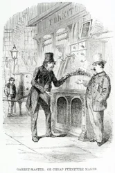Garret-Master, eller billig møbelmaker, ca. 1840