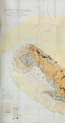 Geologisk kart over Kutch-regionen i India, Geological Survey of India 1868-69
