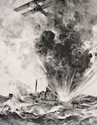 Tysk ubåt bombet og senket 26. august 1915, fra 