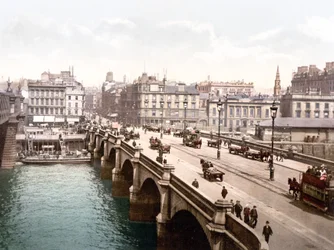 Glasgow Bridge (håndfarget bilde)