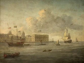 Greenwich Hospital, ved siden av ligger Royal Yacht