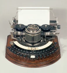 Hammond-skrivemaskin med det ideelle tastaturet, ca. 1895