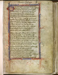 Harley 2392, f.1 Troilus and Criseyde, av Geoffrey Chaucer (vellum)