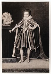 Henry, Prince of Wales, fra James I og VI, trykt av Manzi Joyant & Co. Paris, 1904 (kollotype)