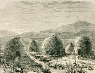 Hytter i Uig i ca. 1880, fra 