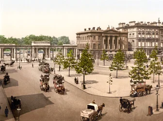 Hyde Park, London (håndfarget bilde)