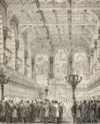 Interiør av House of Lords, fra 