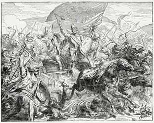 Jan Zizka på vinnersiden i slaget ved Grunwald i 1410, 1882