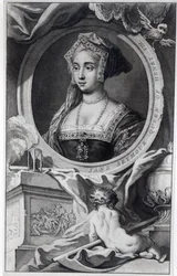 Jane Seymour, gravert av Jacobus Houbraken, 1746