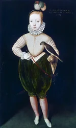 Kong James I av England og VI av Skottland (olje på lerret)