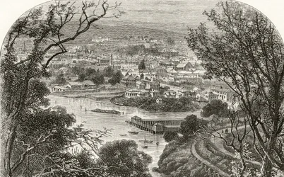 Launceston, Tasmania, ca. 1880, fra 
