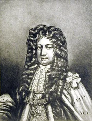 Laurence Hyde (1641-1711) 1. jarl av Rochester, illustrasjon fra Portraits of Characters Illustrious in British History, gravert av Robert Dunkarton (1744-c.1817) (mezzotint)