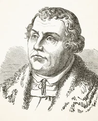 Martin Luther, fra «The National and Domestic History of England» av William Hickman Smith Aubrey (1858-1916), utgitt i London ca. 1890