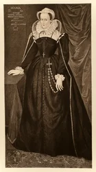 Mary Queen of Scots (1542-1587), fra James I og VI, trykt av Manzi Joyant & Co. Paris, 1904 (kollotype)