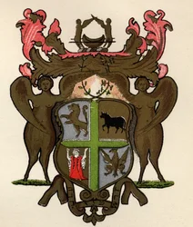 Frimurerbanner i York-losjens eie, ca. 1776, fra The History of Freemasonry, bind II, utgitt av Thomas C. Jack, London, 1883