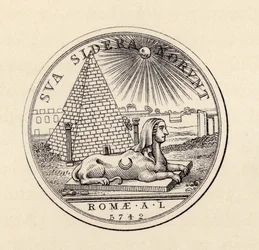 Frimurersegl, fra «The History of Freemasonry, bind III», utgitt av Thomas C. Jack, London, 1883
