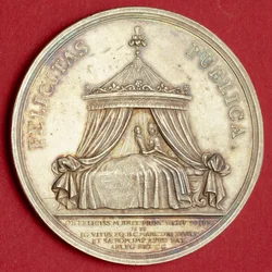 Medalje til minne om fødselen til prins James, 1688 (forgylt sølv)