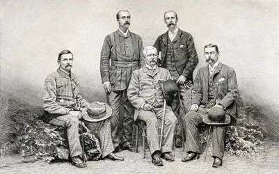 Medlemmer av Sir Henry Morton Stanleys Emin Pasha Relief Expedition, 1890 (tregravering)