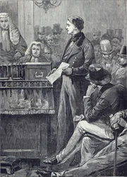 Mr Gladstone holdt sin jomfrutale i Underhuset