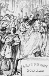 Much Ado About Nothing - Illustrasjon i "" Works complete by William Shakespeare"" 1866 - Illustrasjonene og den generelle formen til denne utgaven er lånt fra Cassells illustrerte Shakespeare, utgitt i London