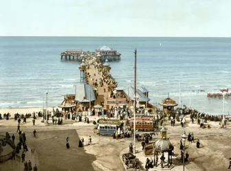 North Pier, Blackpool (håndfarget bilde)