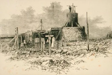 Observatory Station på toppen av Ben Nevis, fra 