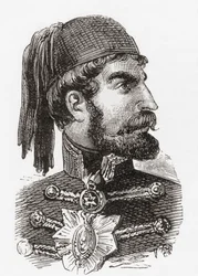 Omar Pasha Latas, fra Ward og Locks Illustrated History of the World, utgitt ca. 1882