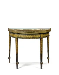 Ett av et par George III te-bord, muligens irsk, ca. 1780