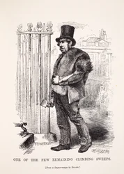 En av få gjenværende skorsteinsfeier, fra daguerreotypien av Richard Beard, illustrasjon fra London Labor og London Poor av Henry Mayhew, pub. 1862