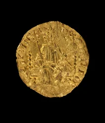 Penny of King Henry III, 1257-58 (gull) (se også 429894)