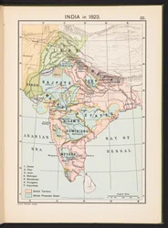 Plate fra Historical Atlas of India av Charles Joppen