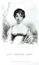 Portrett av Lady Caroline Lamb (1785-1828) gravert av Henry Meyer