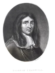 Portrett av Richard Cromwell (1626-1712) gravert av Richard Earlom (1743-1822) fra 